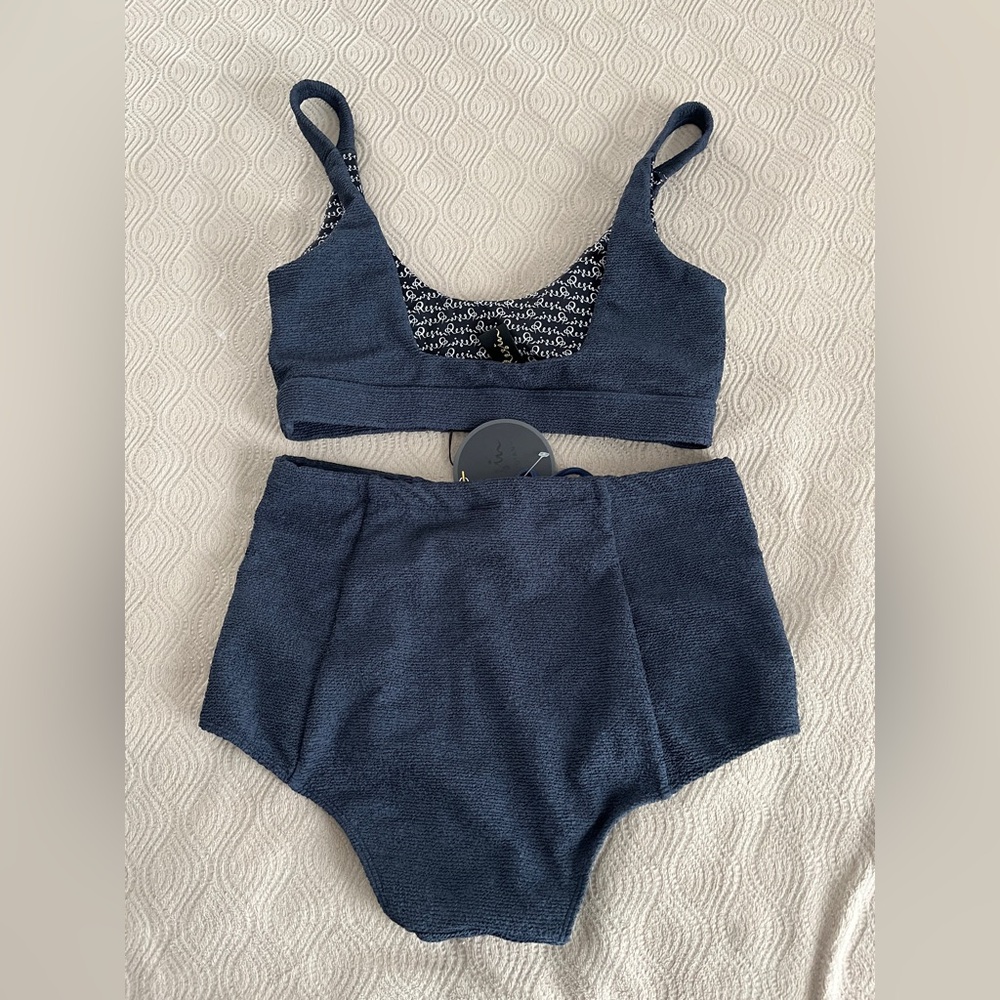 High-Waisted Tan Bikini Set - Picture 3 of 9